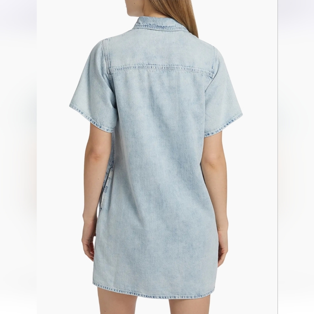 Rag & Bone NWTs Ultra Featherweight Jocelyn Denim Mini Shirtdress - Picture 2 of 8